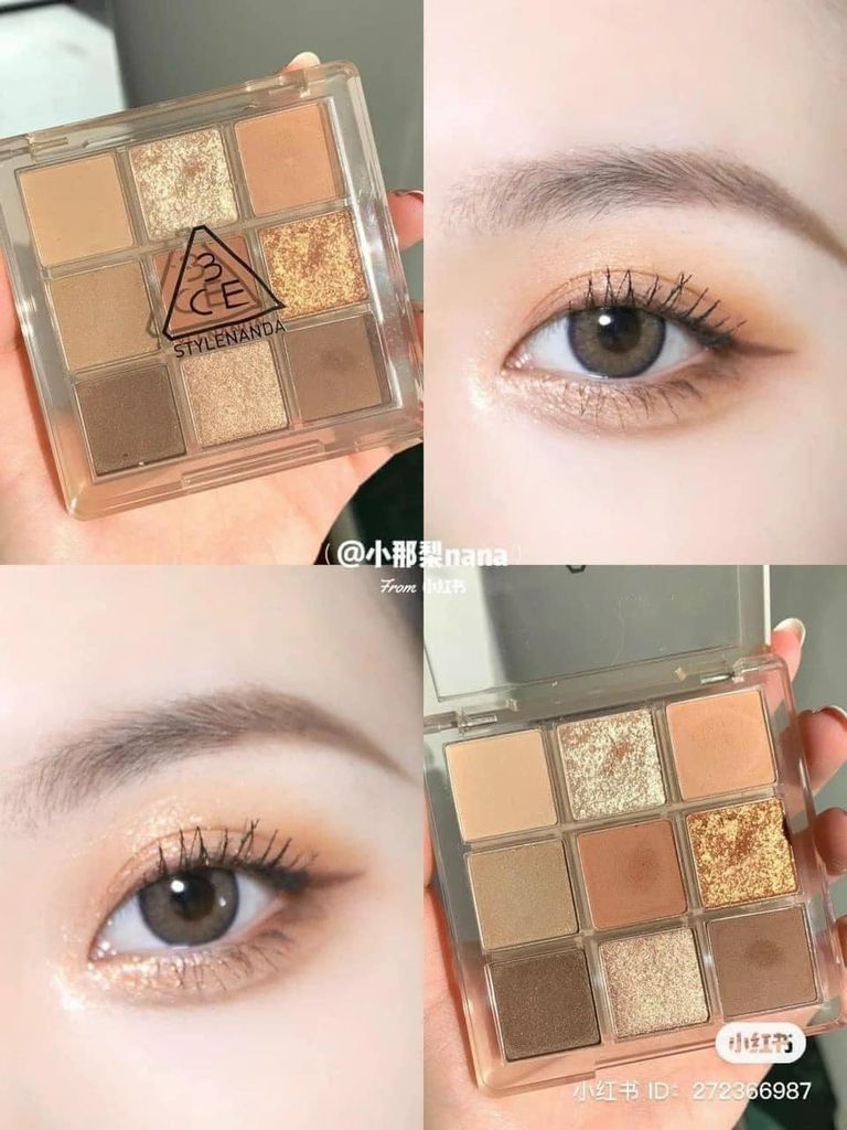 Màu Mắt 9 Ô 3CE Multi Eye Color Palette- Màu Butter Cream Vỏ Cam