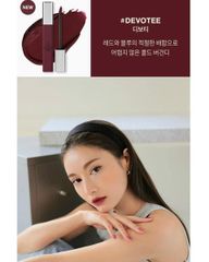 (NEW) Son Kem 3CE CLOUD LIP TINT #DEVOTEE #CERISE #NODDING Cây Vuông Vỏ Nhám - Mẫu mới