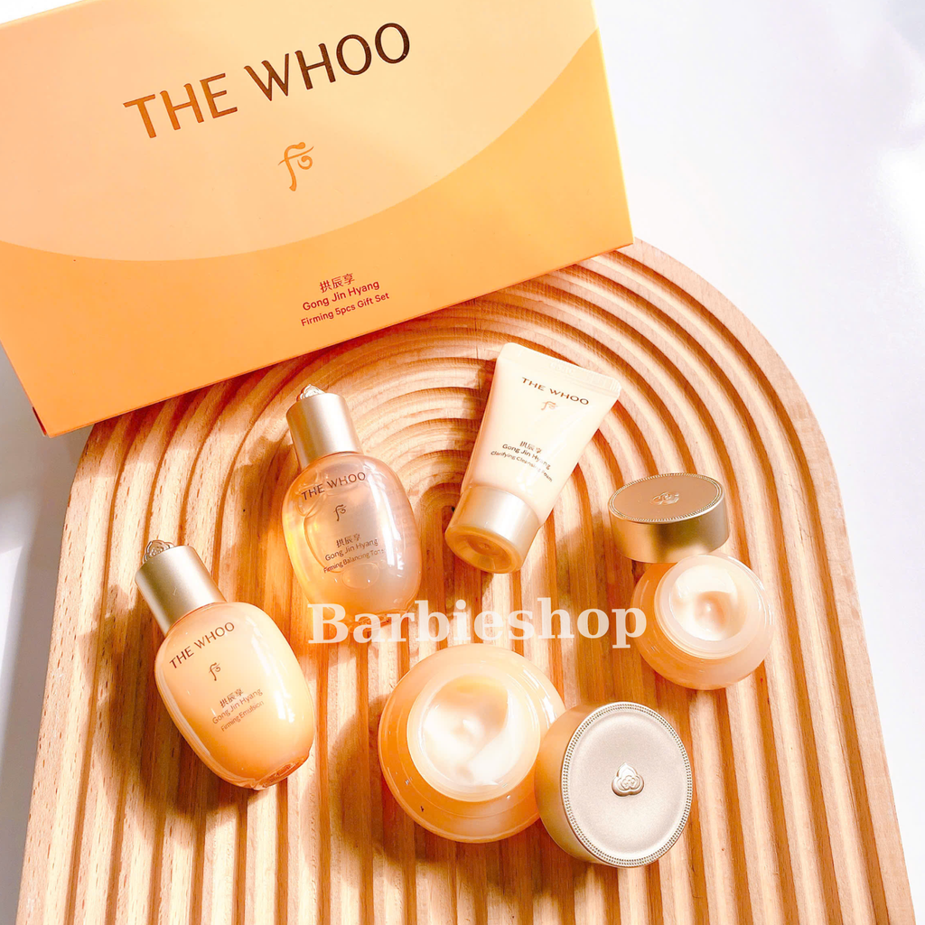 Bộ Dưỡng Ẩm, Cải Thiện Độ Đàn Hồi Da Whoo Gong Jin Hyang Firming 5PCS