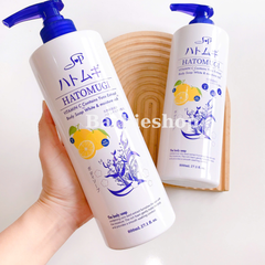 Sữa Tắm Dưỡng Ẩm, Trắng Da Chiết Xuất Ý Dĩ  Hatomugi Moisturizing & Washing The Body Soap 800ml