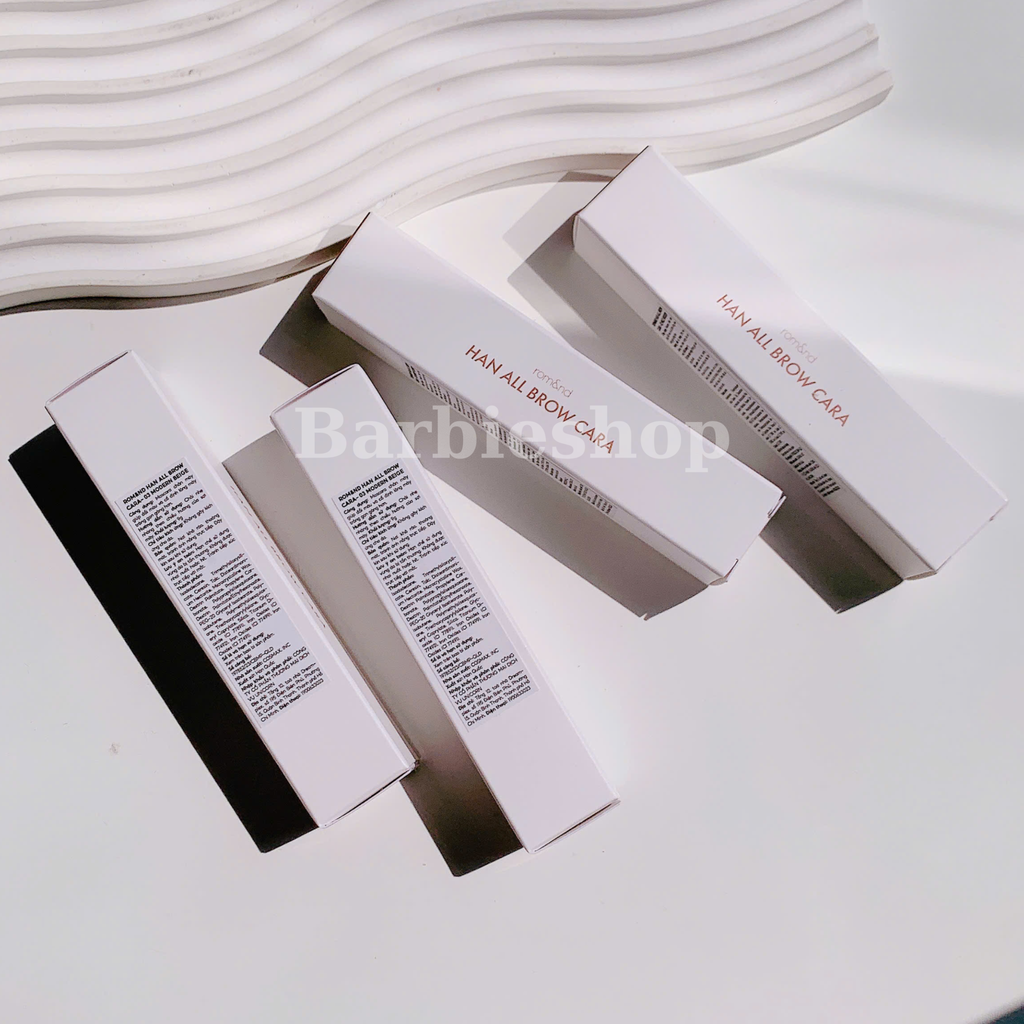 Mascara Chân Mày Siêu Tự Nhiên, Bền Màu, Lâu Trôi Romand Han All Brow Cara 9g