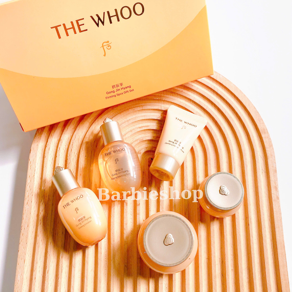 Bộ Dưỡng Ẩm, Cải Thiện Độ Đàn Hồi Da Whoo Gong Jin Hyang Firming 5PCS