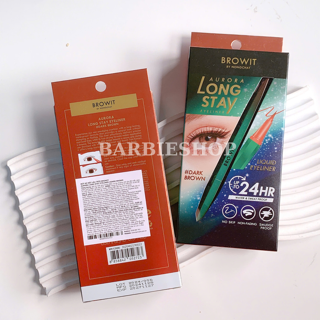 Kẻ Mắt Nước NongChat Long Stay Liquid Eyeliner 0.5g