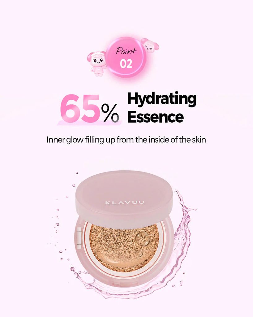 Phấn Nước Klavuu Urban Pearlsation High Coverage Tension - Marine Collagen Aqua - Actress Backstage Boosting Cushion [Xanh - Xám - Hồng]