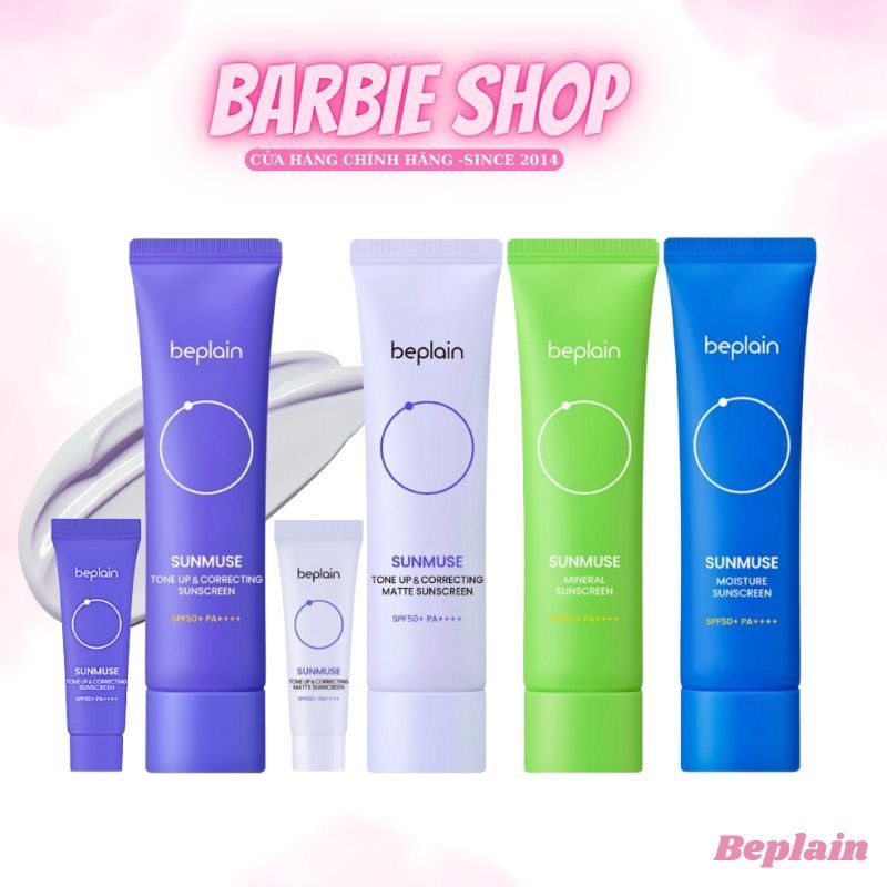 Kem Chống Nắng Beplain Sunmuse Nâng Tone - Kiềm Dầu - Dưỡng Ẩm - Tone Up SPF50+++ 50ml