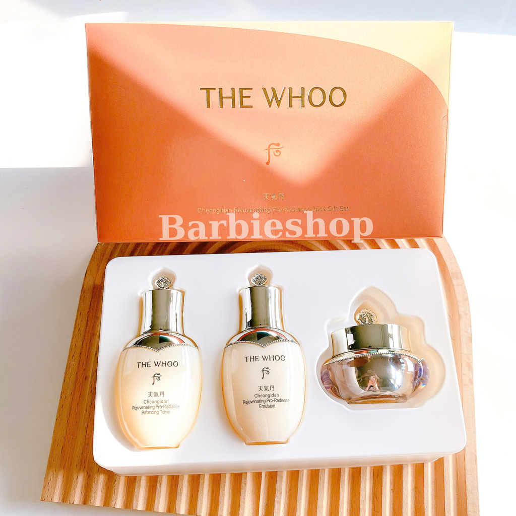 Bộ dưỡng da Whoo Cheongidan Rejuvenating Pro Radiance 3pcs Set