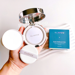 Phấn Nước Klavuu Urban Pearlsation High Coverage Tension - Marine Collagen Aqua - Actress Backstage Boosting Cushion [Xanh - Xám - Hồng]