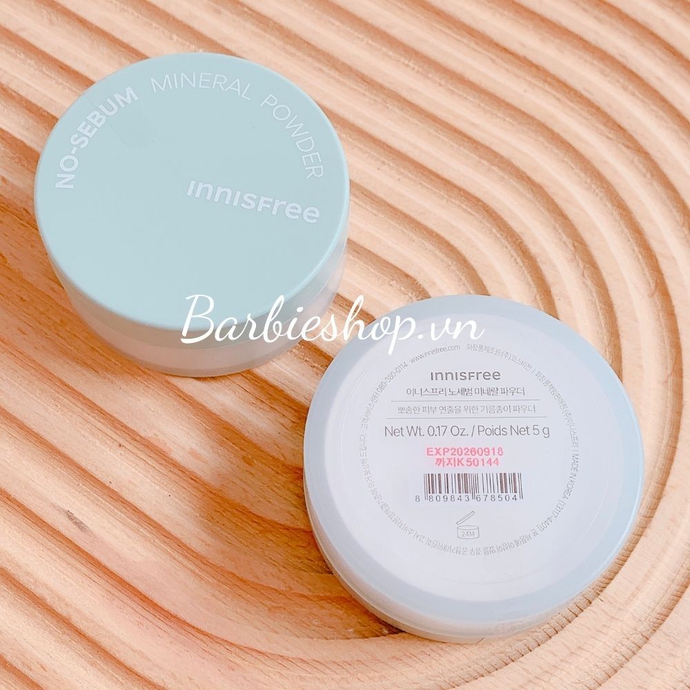 Phấn Phủ Bột Innisfree No Sebum Mineral -MOISTURE - Pore Blur Powder