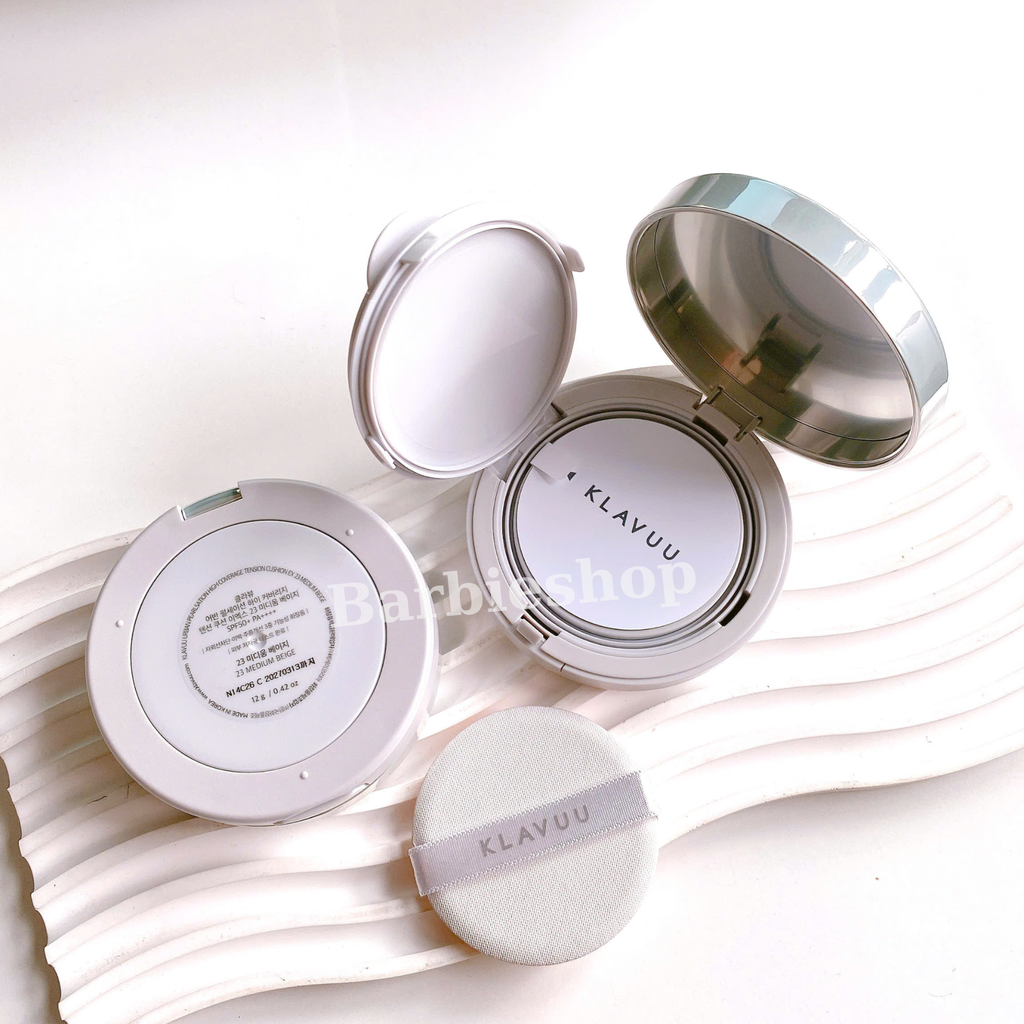 Phấn Nước Klavuu Urban Pearlsation High Coverage Tension - Marine Collagen Aqua - Actress Backstage Boosting Cushion [Xanh - Xám - Hồng]