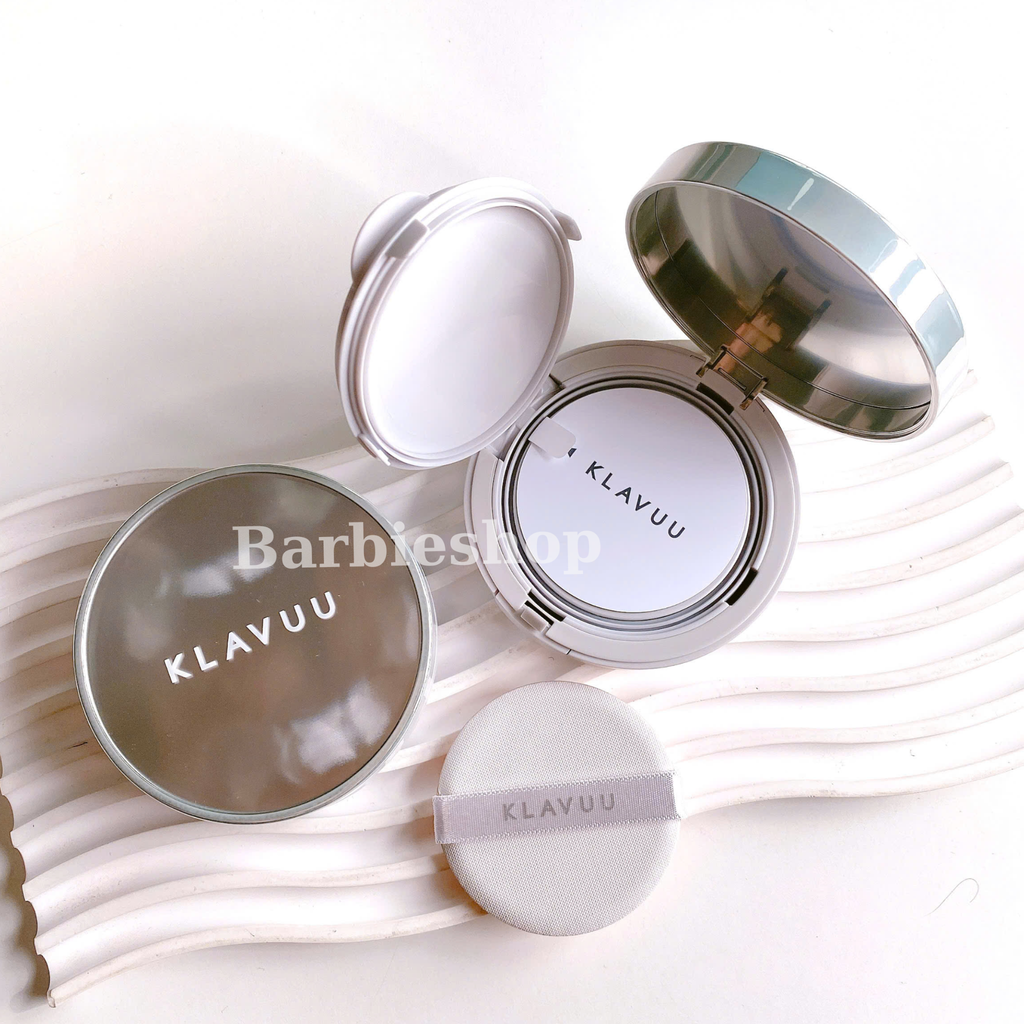 Phấn Nước Klavuu Urban Pearlsation High Coverage Tension - Marine Collagen Aqua - Actress Backstage Boosting Cushion [Xanh - Xám - Hồng]