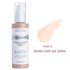 Kem Nền Enough Foundation 100ml Đủ Dòng (Ultra X10 Cover Up Collagen, Collagen Moisture SPF15, 8 Peptide Full Cover Perfect, Rich Gold Double Wear, Collagen 3 in 1 Whitening Moisture)
