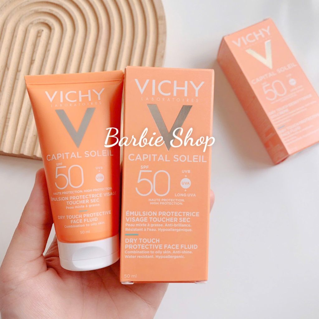 Kem Chống Nắng Chống Ô Nhiễm Bụi Kiềm Dầu & Giảm Thâm Nám Vichy Capital Soleil Mattifying 3In1 SPF50+