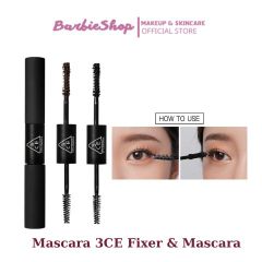 Mascara 3CE Fixer & Mascara 2 Đầu 5,5g