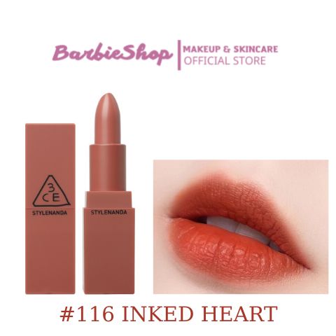 Son Thỏi 3CE Mood Recipe Matte Lip Color 116 (Cam Đất)Son Thỏi 3CE