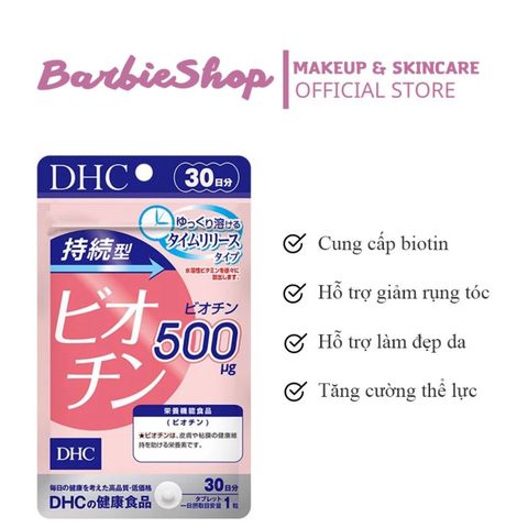 Viên Uống DHC Biotin Ngăn Rụng Tóc Sustained Release Biotin 30 viên/30Ngày