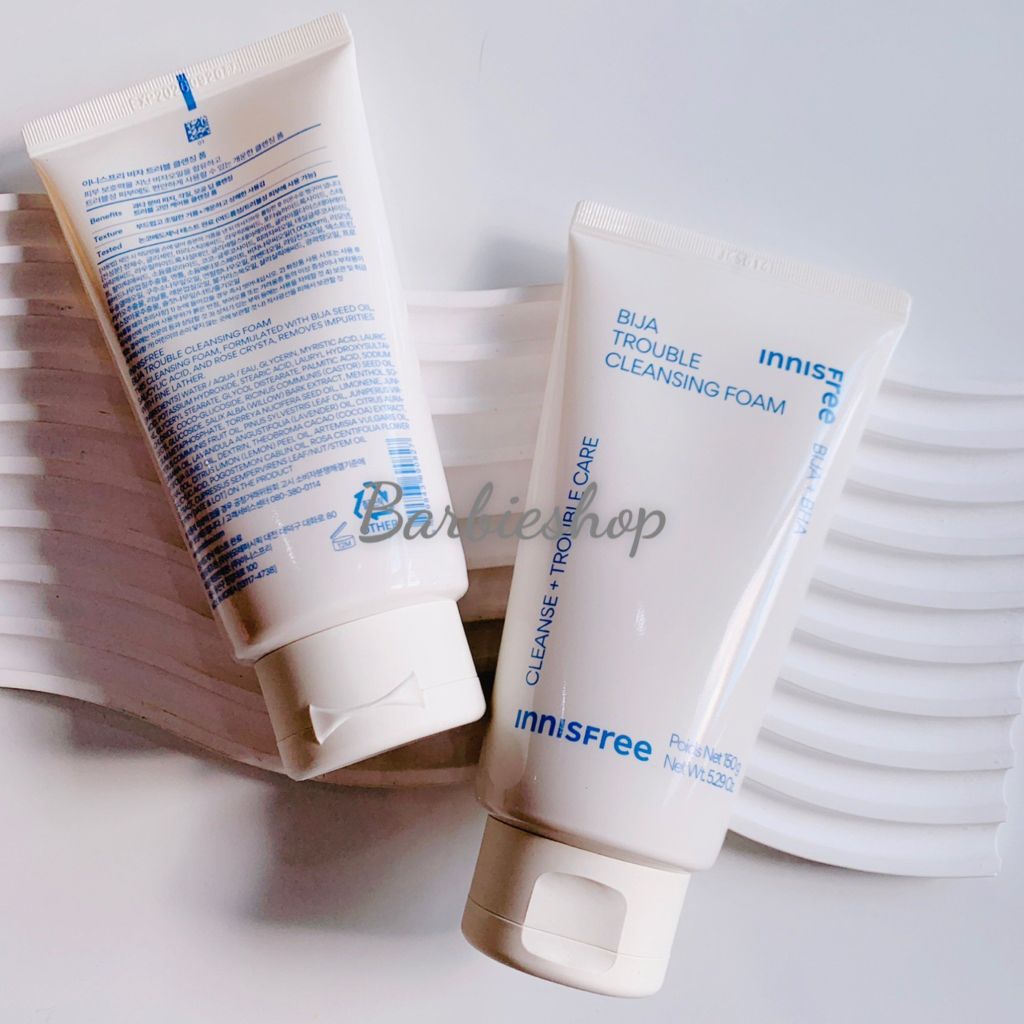 Sữa Rửa Mặt Innisfree Green Tea Hydrating Amino Acid -  Bija Trouble - Volcanic Pore BHA Cleansing Foam 150g