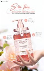 Sữa Tắm Trắng Da Weilaiya Niacinamide & Perfume Rose Whitening Shower Gel 450ml