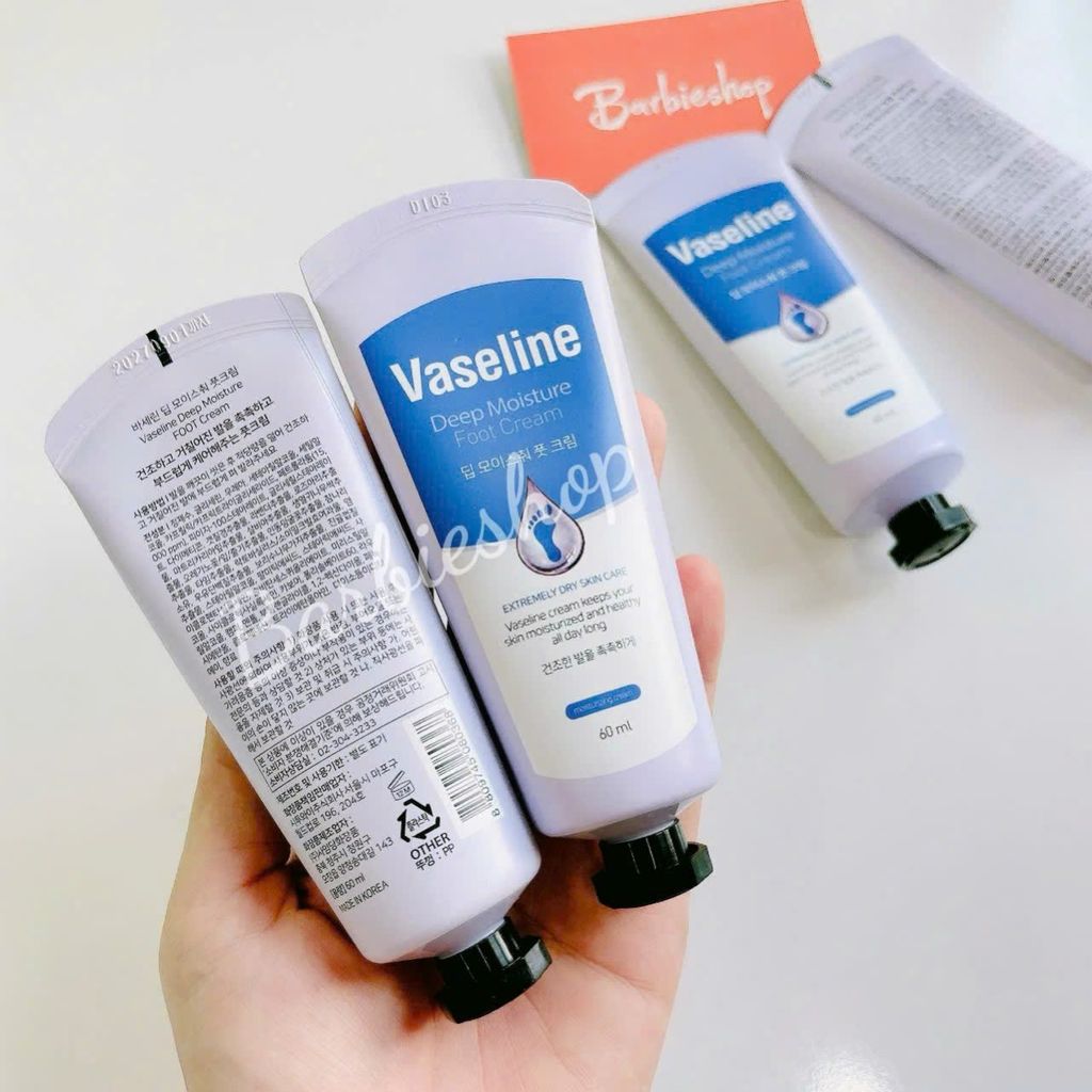 Kem Dưỡng Da Tay Và Móng Vaseline Deep Moisture Hand & Nail Cream 60ML - 80ML Hàn Quốc