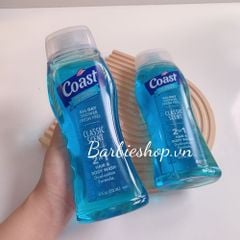 Sữa Tắm Gội Coast Hair & Body 532ml - Dạng Gel mẫu mới