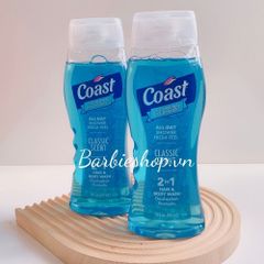 [Mẫu Mới] Sữa Tắm Gội Coast Hair & Body 532ml - Dạng Gel