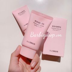 Kem Chống Nắng The Saem Eco Earth Power - Hồng