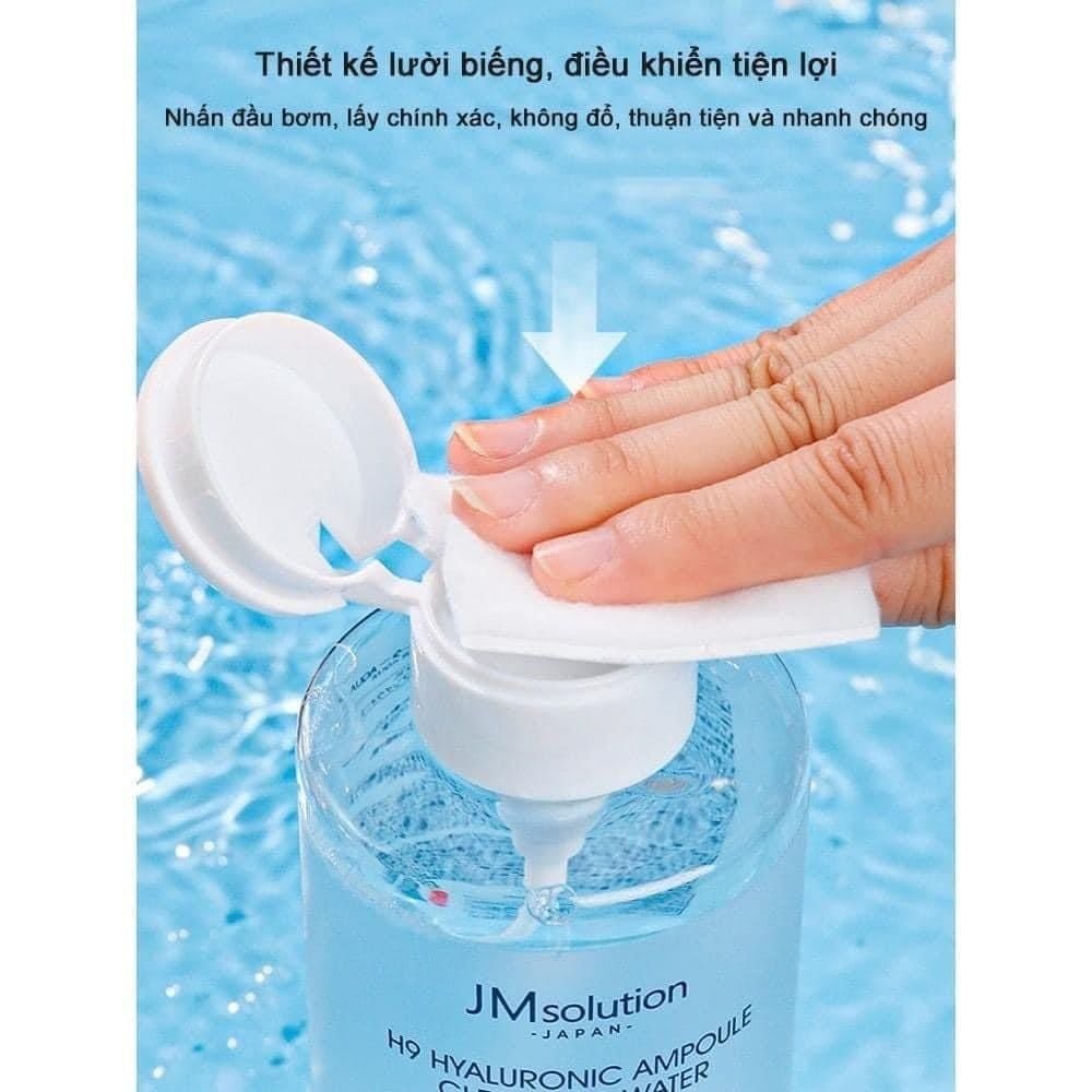 Tẩy Trang Jmsolution H9 Hyaluronic Ampoule / Derma Care Centella Cleansing Water Clear 500ml - 850ml