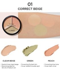 Che Khuyết Điểm Triệt Sắc The Saem Cover Triple Pot Concealer