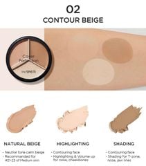 Che Khuyết Điểm Triệt Sắc The Saem Cover Triple Pot Concealer