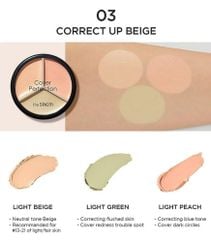 Che Khuyết Điểm Triệt Sắc The Saem Cover Triple Pot Concealer
