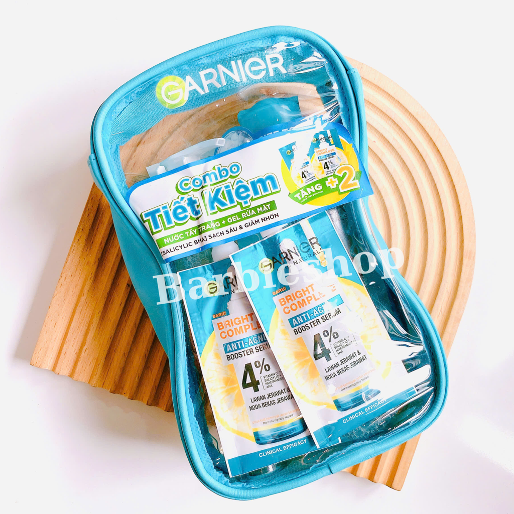 Bộ Sản Phẩm Làm Sạch Và Ngăn Ngừa Mụn Garnier 5 món