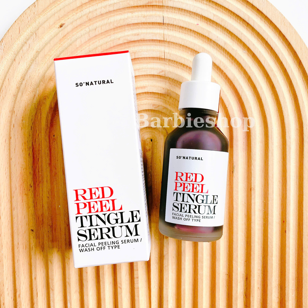 Tinh chất tẩy da chết hóa học So'Natural Red Peel Tingle / red peel white Serum 11ml - 35ml