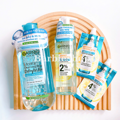 Bộ Sản Phẩm Làm Sạch Và Ngăn Ngừa Mụn Garnier 5 món