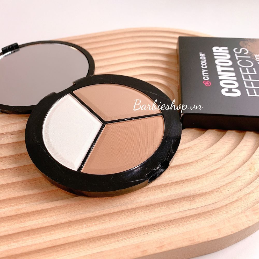 [Mẫu Mới] Tạo Khối City Color Contouring Palette 3 Ô Hộp Tròn