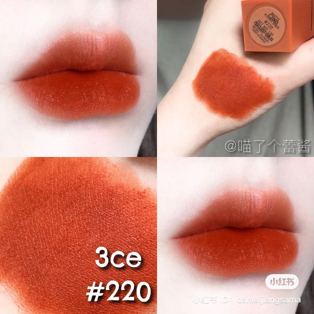 Son Thỏi Lì 3CE Mood Recipe Matte Lip Color (218 - 219 - 220 - 221 - 222 - 223 - 224 - 909 - 227 - 228 - 229 - 230 - 231)