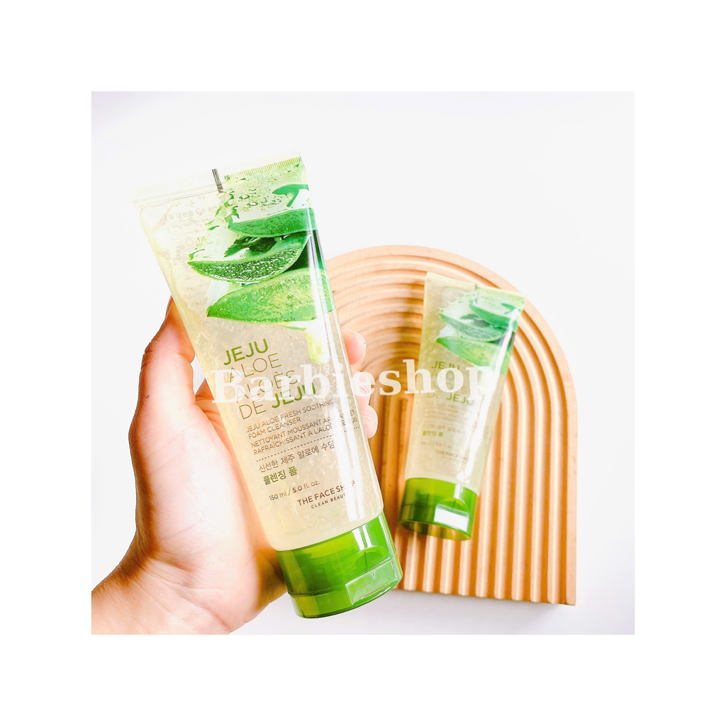 Sữa Rửa Mặt The Face Shop Jeju Aloe Fresh Soothing Cleansing Foam 150ml