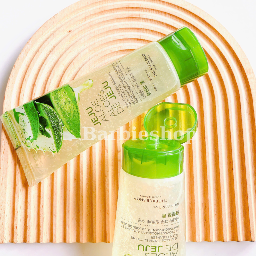 Sữa Rửa Mặt The Face Shop Jeju Aloe Fresh Soothing Cleansing Foam 150ml