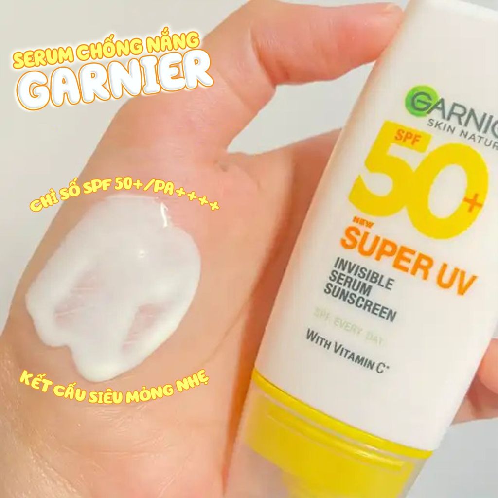 Kem Chống Nắng Garnier Skin Naturals Super UV Invisible Serum Sunscreen 30ml