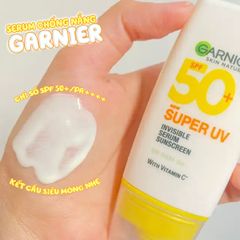 Kem Chống Nắng Garnier Skin Naturals Super UV Invisible Serum Sunscreen 30ml