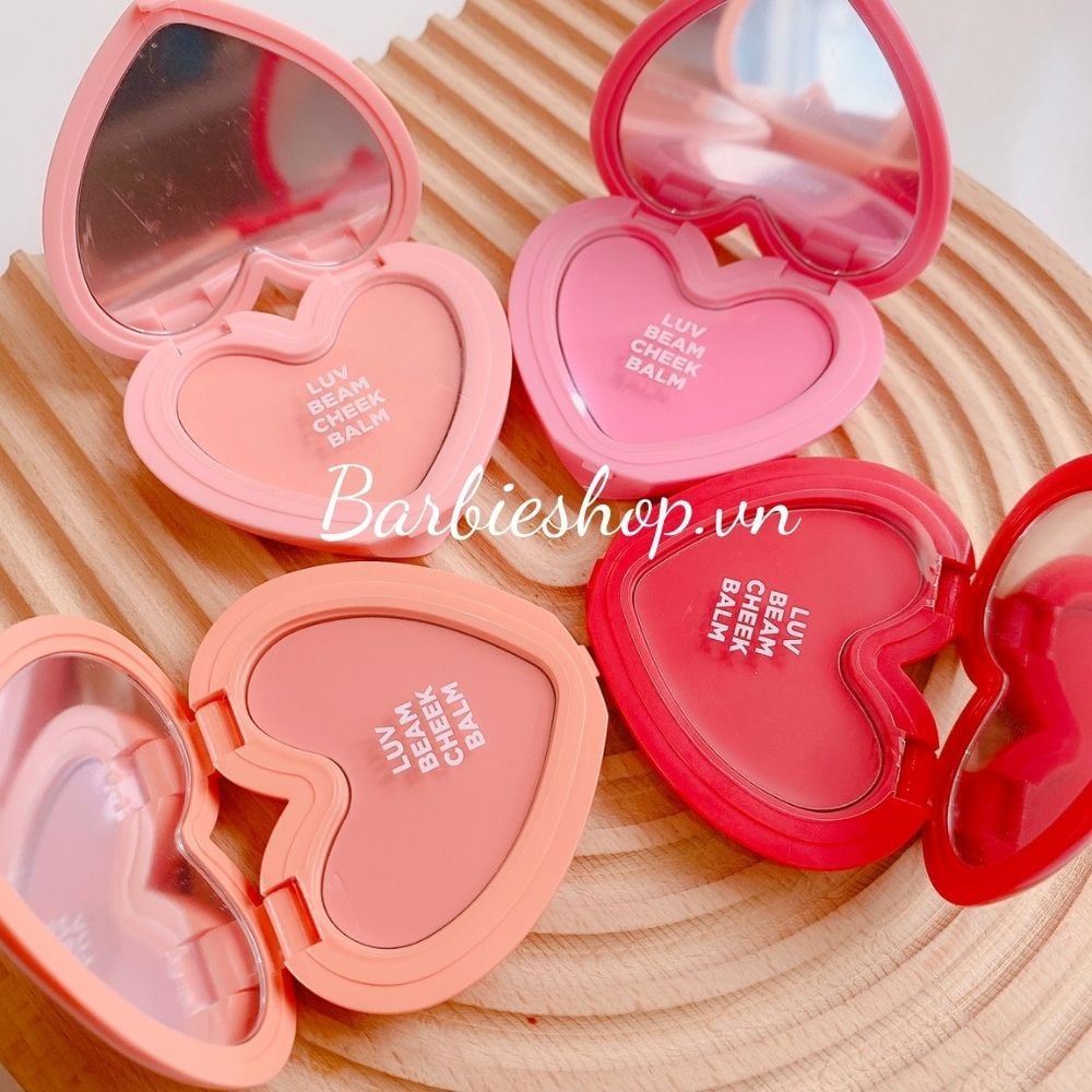 Má Hồng Kem Lilybyred Luv Beam Cheek - Hình Trái Tim