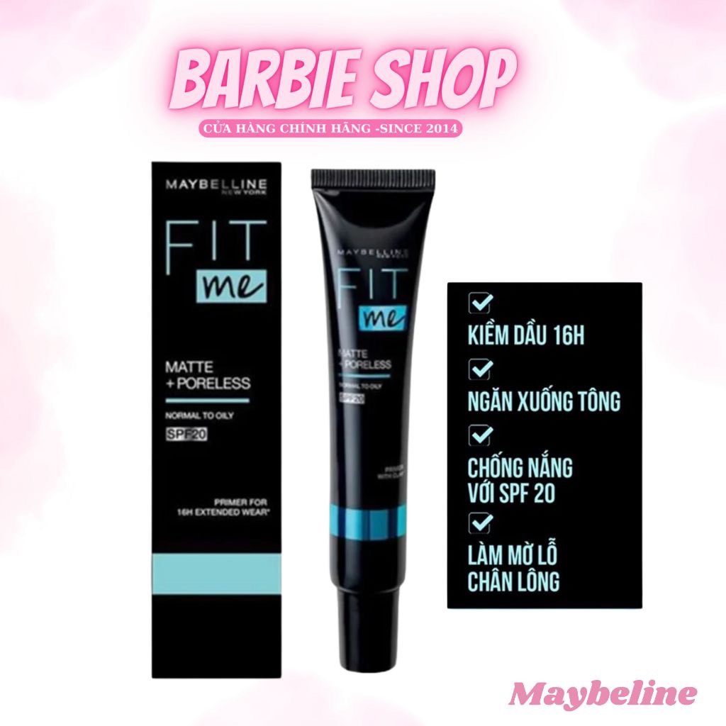 [Mẫu Mới] Kem Lót Maybelline Fit Me Matte Poreless SPF20 30ML