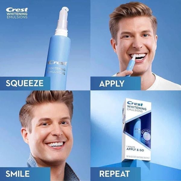 Gel Làm Trắng Răng Crest Whitening Emulsions 10g