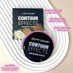 Bảng Phấn Tạo Khối Và Highlight 3 Ô City Color Contour Palette 5.4G