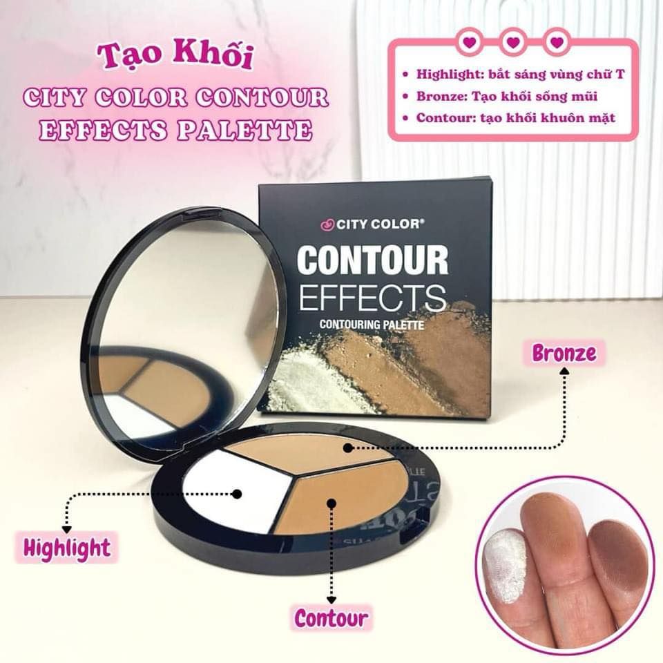 [Mẫu Mới] Tạo Khối City Color Contouring Palette 3 Ô Hộp Tròn[Mẫu Mới ...