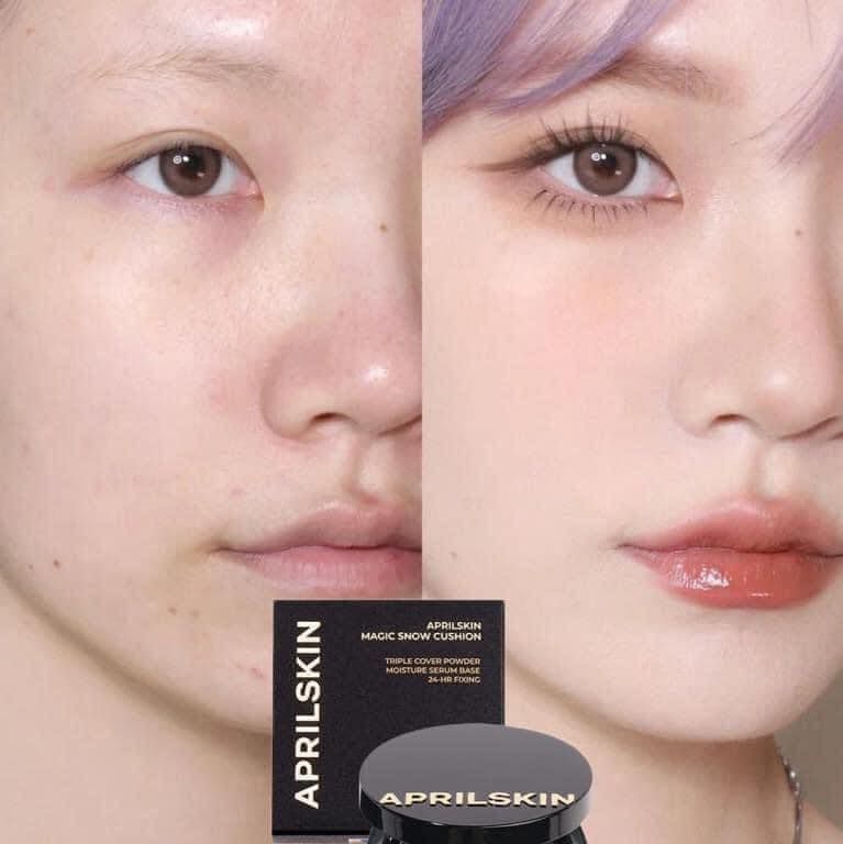 Phấn Nước Che Phủ Hoàn Hảo Aprilskin Magic Snow Cushion