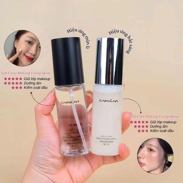 Xịt Khóa Nền Carslan Makeup Fixing Spray 50ml