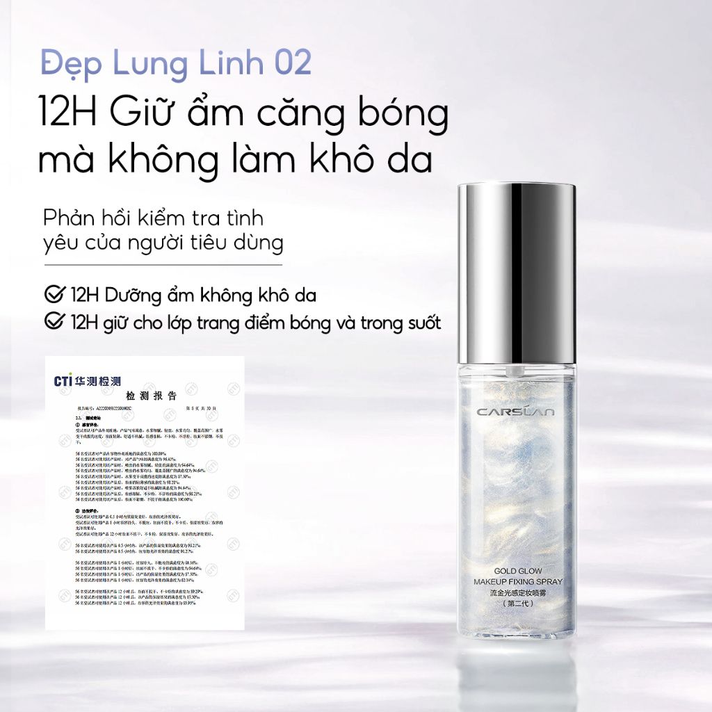 Xịt Khóa Nền Carslan Makeup Fixing Spray 50ml