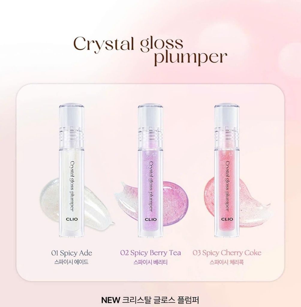 Son Bóng Clio Crystal Gloss Plumper 3.4g