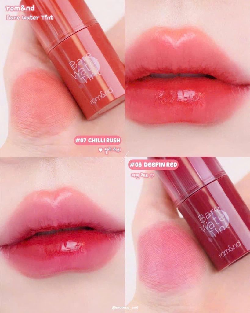 Son Tint Bóng Romand Bare Water Tint
