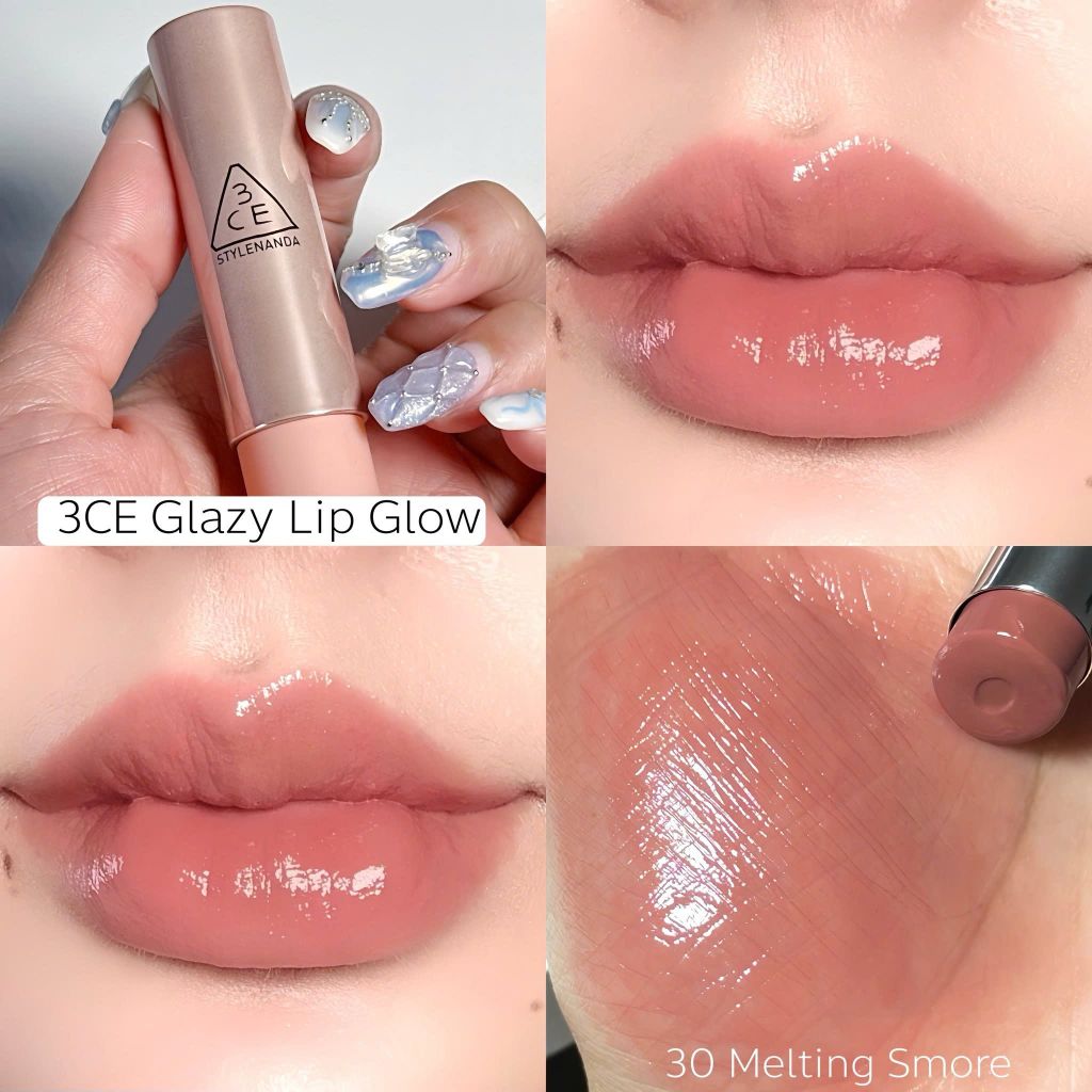 Son Dưỡng Dạng Thỏi 3ce Glazy Lip Glow NEW 2025