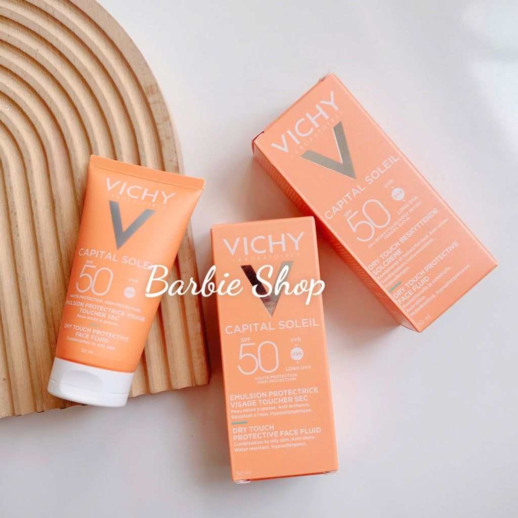 Kem Chống Nắng Chống Ô Nhiễm Bụi Kiềm Dầu & Giảm Thâm Nám Vichy Capital Soleil Mattifying 3In1 SPF50+